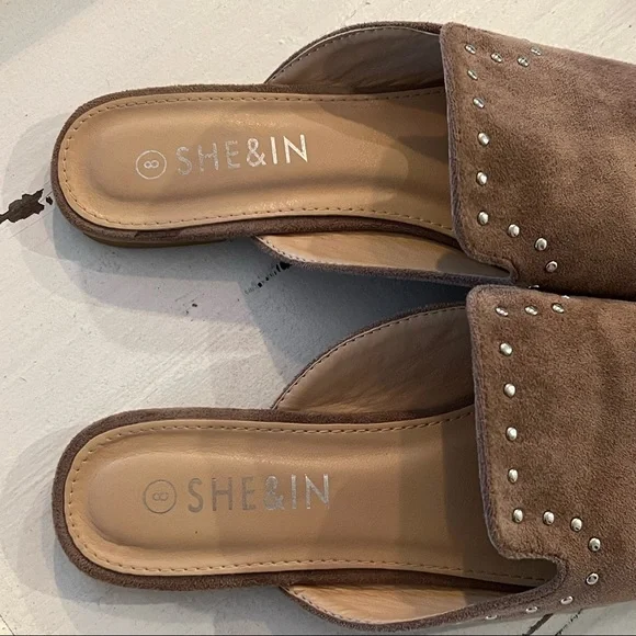 Studded Slip-on Mule Flats - Picture 3 of 8